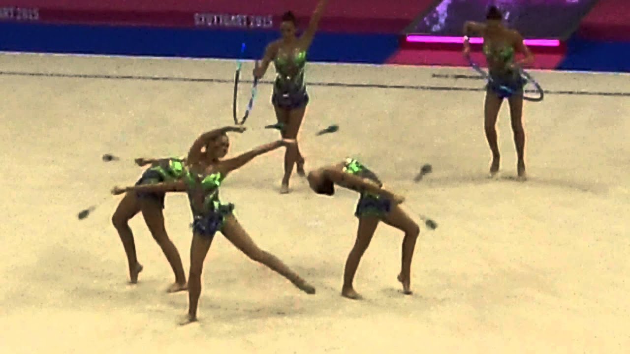 Championnats du Monde de Gymnastique Rythmique Finale Cerceaux Massues Bulgarie