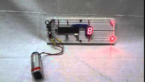 Interfacing 7 Segment(Common Anode) LED Display with 8051 Microcontroller on Breadboard