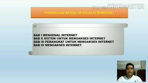 MATERI TIK KELAS 9 SEMESTER 1 part#1
