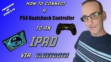 How to connect a PS4 Dualshock controller to an IPAD via Bluetooth.