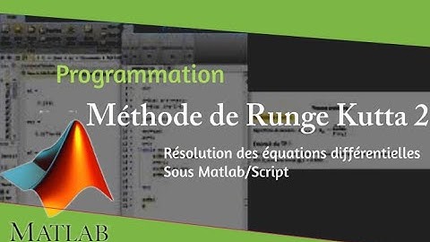 Resolution des equations differentielles par la methode de Runge-Kutta du second ordre.