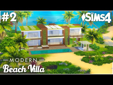 Grundriss | Modern Beach Villa bauen #2 mit Tipps & Tricks in Die Sims 4