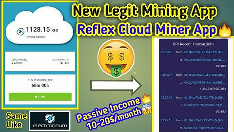 New Legit Cloud Mining App | Free RFX Mining | Mobile Mining App | Reflex Cloud Mining 2020
