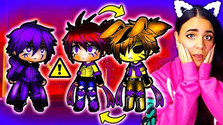💜💛 GlitchTrap Without His Suit for 24 Hours! 💜💛 Afton Family FNAF Gacha Life Mini Movie Reaction