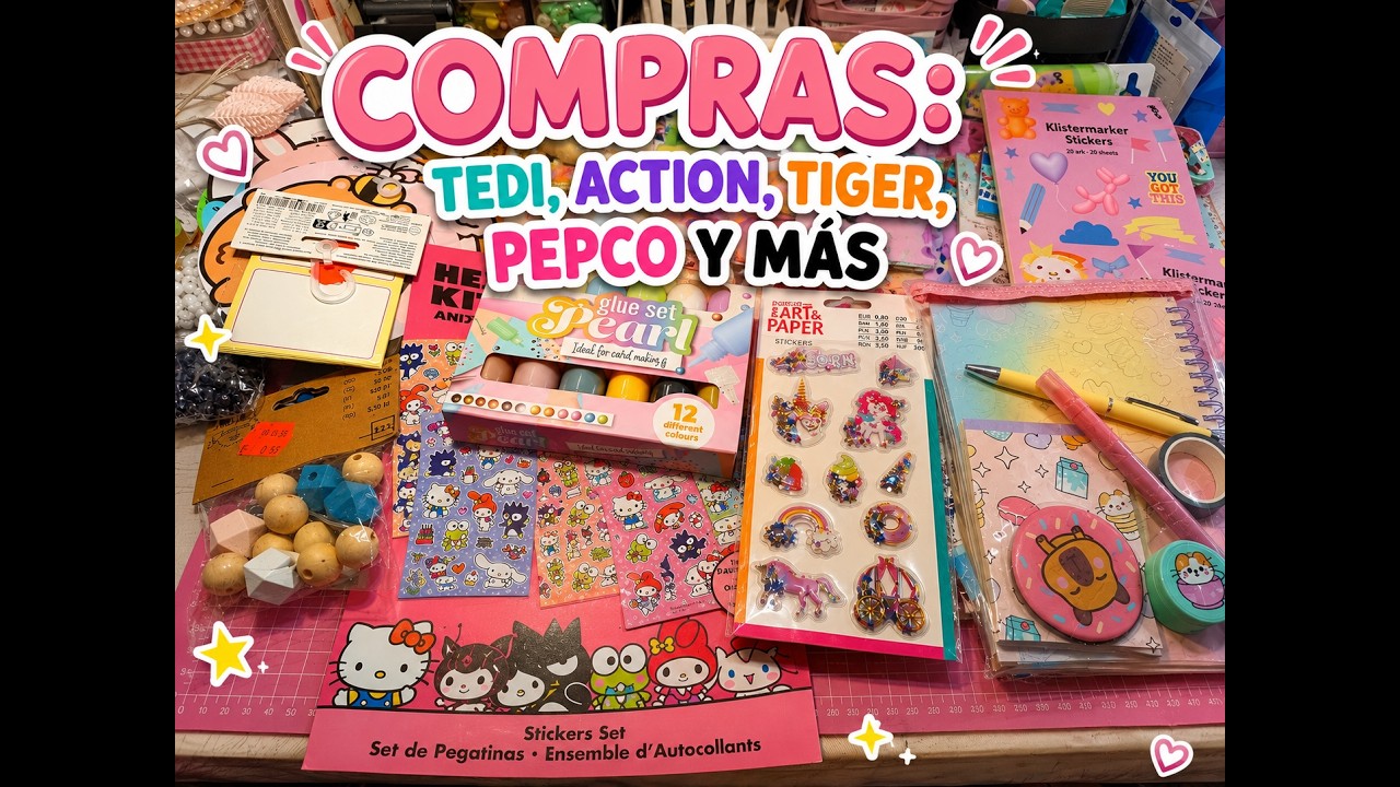 🛍🛍Compras variadas en TEDI, ACTION,TIGER y más #manualidades 🛍🛍❤😀🥰