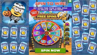 Minion Rush SPIN TO WIN ! WOW 30 SPIN - 16 prize pods fullscreen gameplay walkthrough iOs / android
