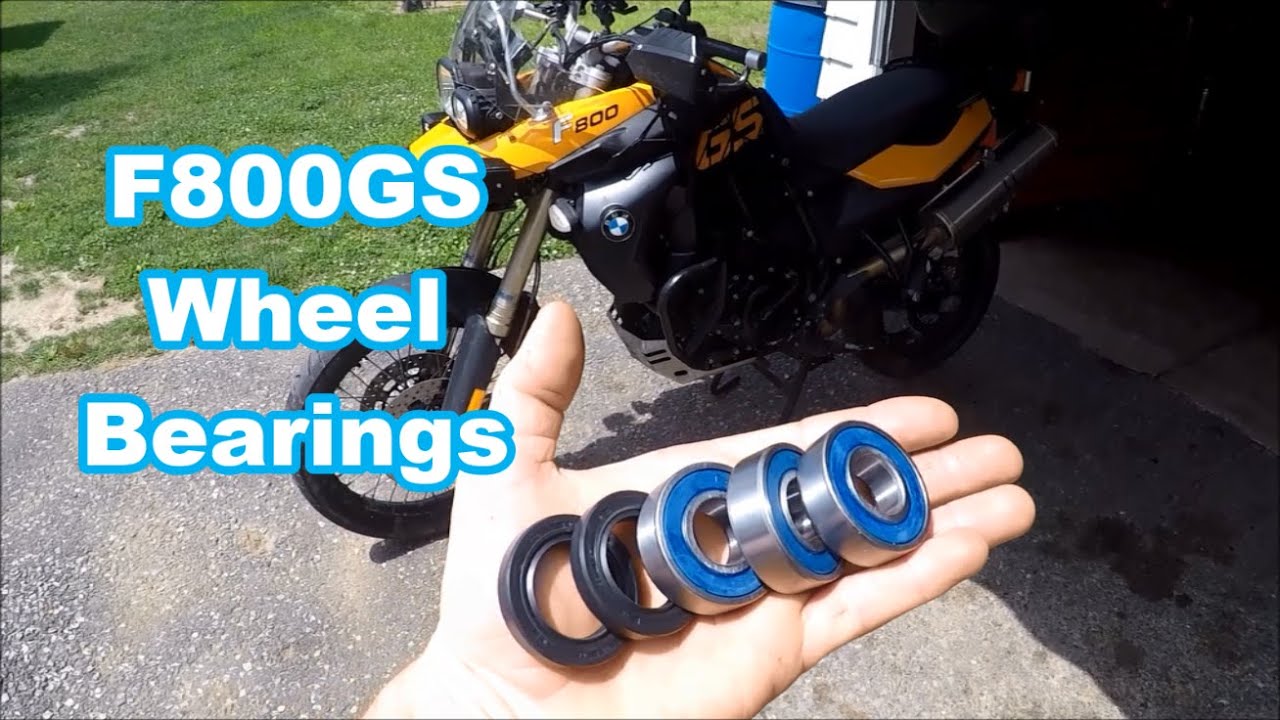 Replacing Motorcycle Wheel Bearings - BMW F800GS Rear Wheel removal