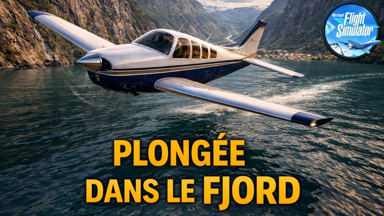 Plongée dans le fjord de Geiranger 🌊⛰️ | Falaises vertigineuses et amerrissage – MSFS 2020