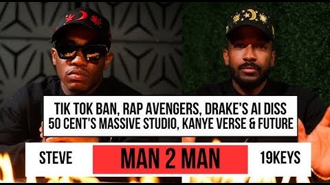 WEED MAKES YOU CRAZY , DRAKE AI DISS, RAP AVENGERS, TIK TOK BAN, 50 CENTS STUDIO #mantoman