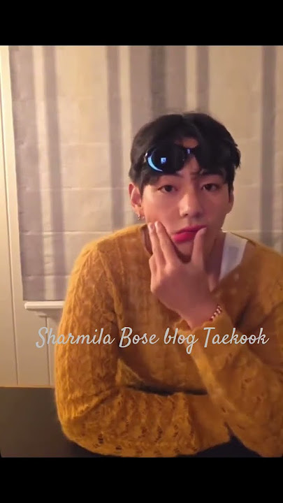 V is sulking bcz JK and Jimin's live was ended before he finished his meal🤧#taekook#vkook#shorts