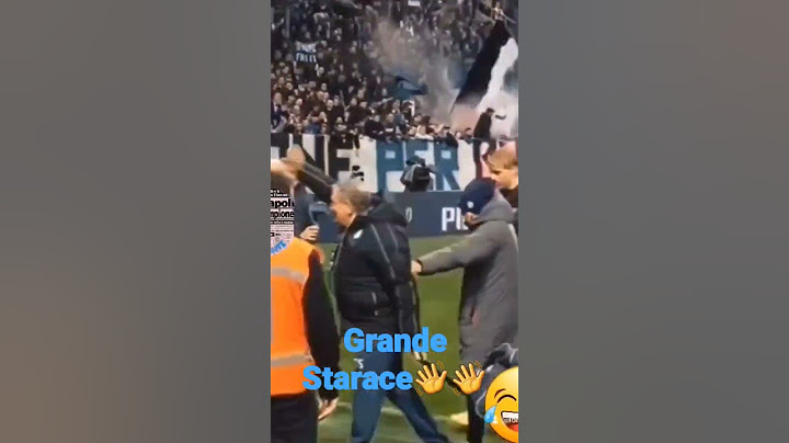 Atalanta Napoli   Starace saluta i bergamaschi🤣🤣