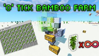 [SIMPLE] BAMBOO FARM '0' tick | Minecraft 1.15