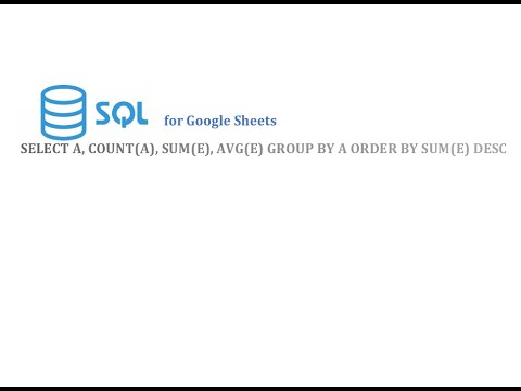 SQL-ის გამოყენება Google-ის ცხრილებში