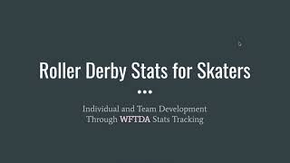 Roller Derby Stats for Skaters