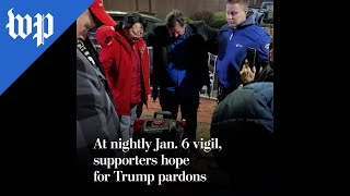 At nightly Jan. 6 vigil, supporters hope for Trump pardons