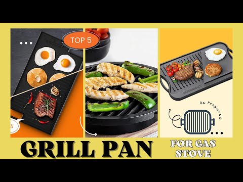 5 Best Grill Pan for Gas Stove [Review in 2023] - Nonstick Grill Pan/Reversible  Grill Plate 