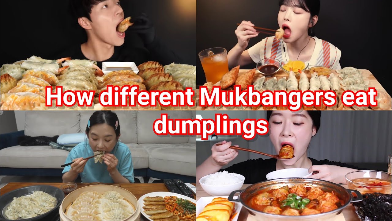 How Mukbangers Eat DUMPLINGS 