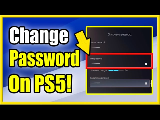 How to Change PSN Password  Change PlayStation Password