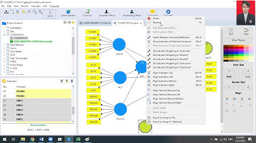 SmartPLS! Tutorial how to use Software SmartPLS for exercises (Validity and Realiable)