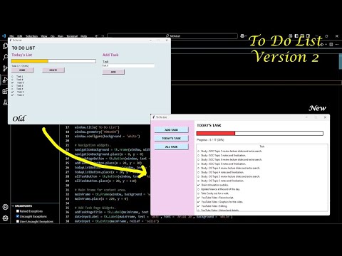 To Do List Project Version 2 || Python Project || Coder C - YouTube