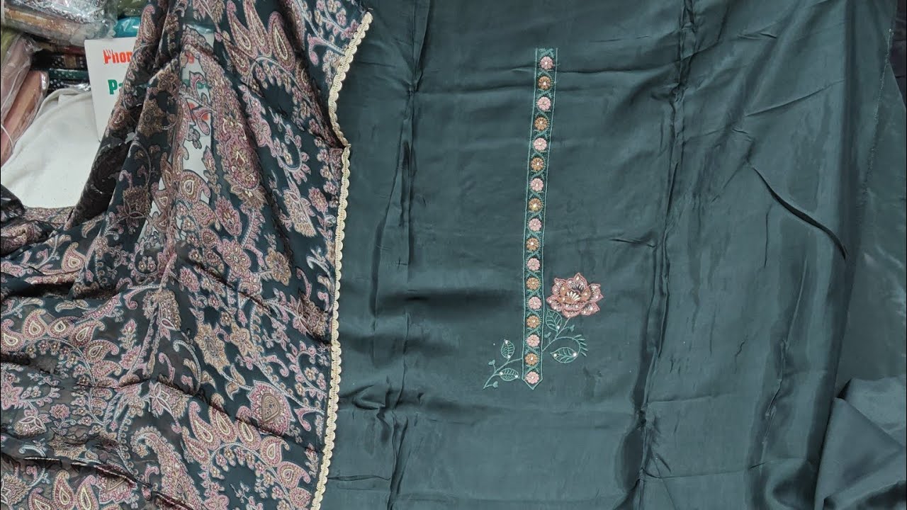 🌹ग्लास ऑर्गेंजा फैब्रिक ब्रॉसो दुपट्टा प्योर के धमाकेदार सूट 🌹16 January 2026☎️ ORDER NO 9991680414 
