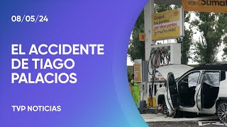 Se conoció el video del accidente de Tiago Palacios