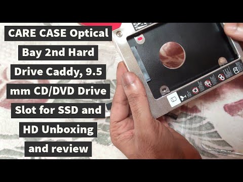 HDD/SSD caddy for laptop |💿Optical Bay 2nd Hard Drive Caddy, 9.5 mm CD/DVD Drive Slot for SSD & HDD