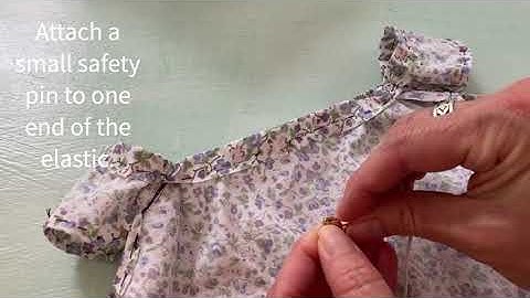 Sewing basics - How to thread elastic through a casing
