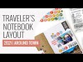 Traveler's Notebook Layout 2021 | DT Feed Your Craft Explore More Kit