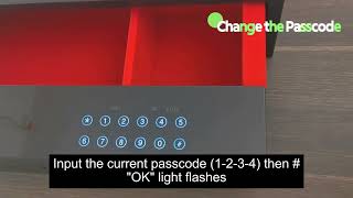 How to Change Passcode or Password on your drawer safe T3SC