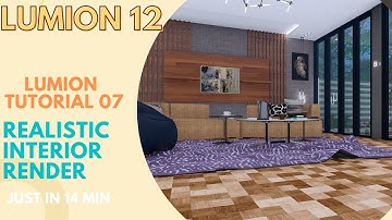 Lumion 12 Render Tutorial -07 | Lumion 12 Realistic Interior Render | Interior Render