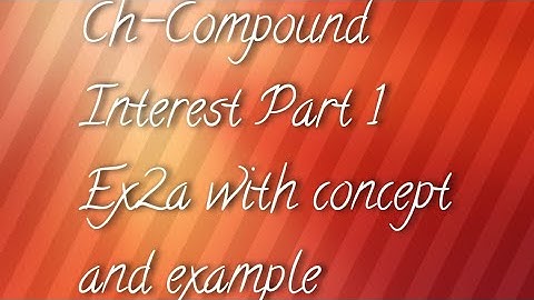 OP MALHOTRA CLASS 9TH ICSE MATHEMATICS CH-2 COMPOUND INTEREST PART 1//MUDIT AGRAWAL