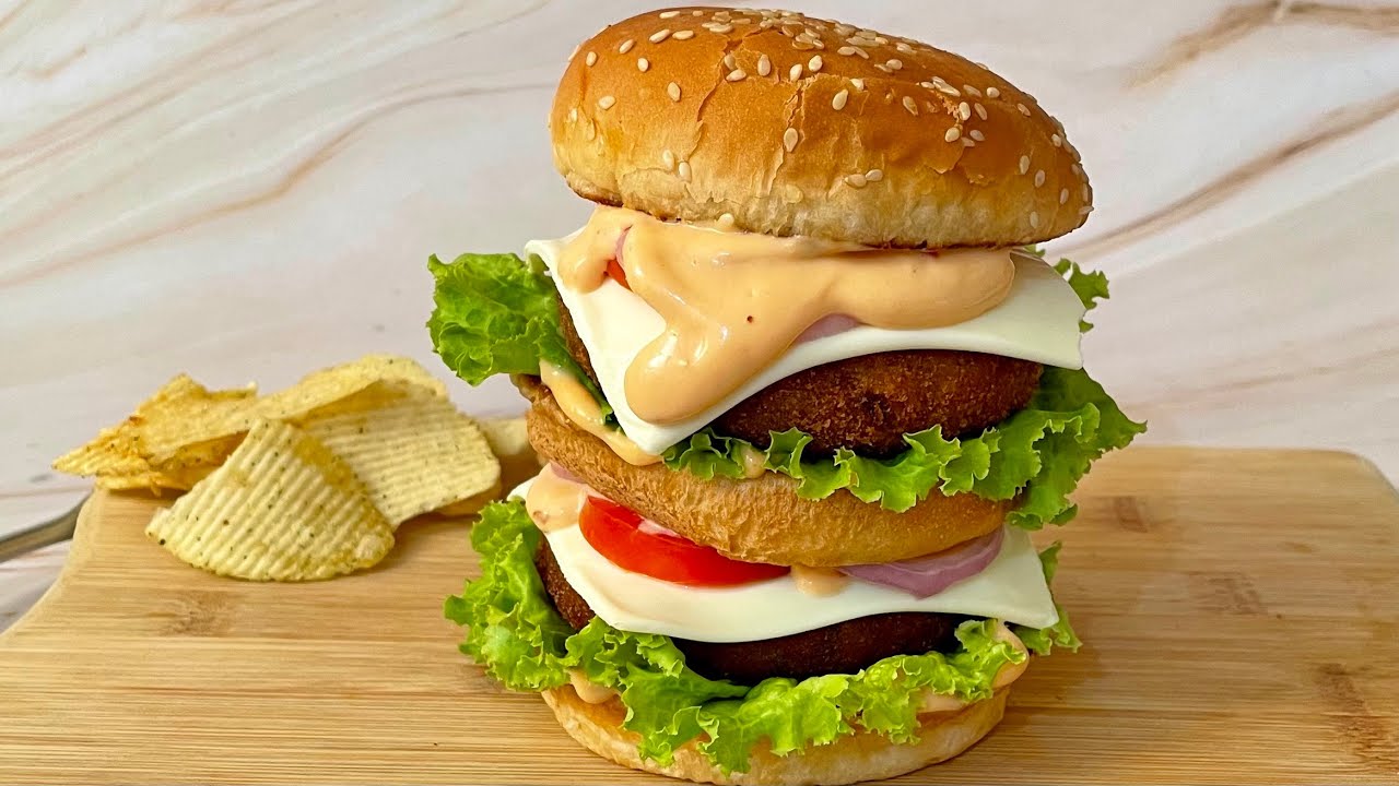 Double Tikki Jumbo Burger, बर्गर की सबसे टेस्टी और आसान रेसिपी |Aloo Tikki Burger Recipe| Dr Alisha | Anyone Can Cook with Dr.Alisha
