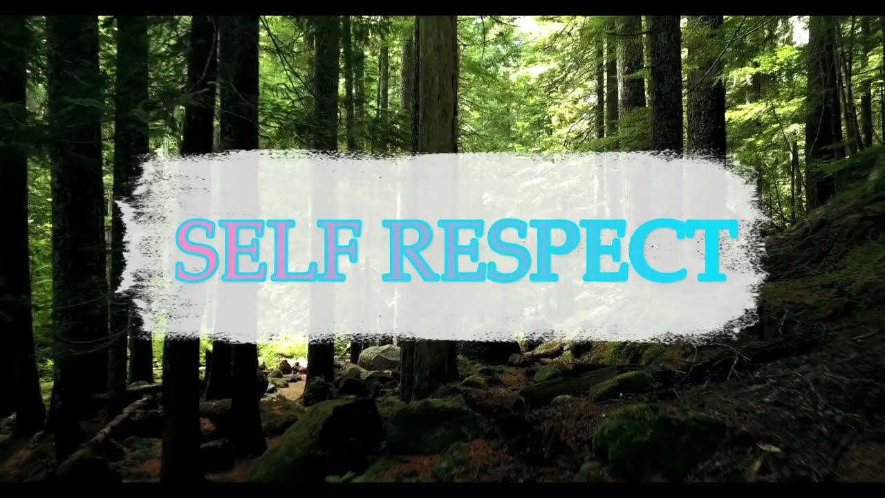self respect matters?