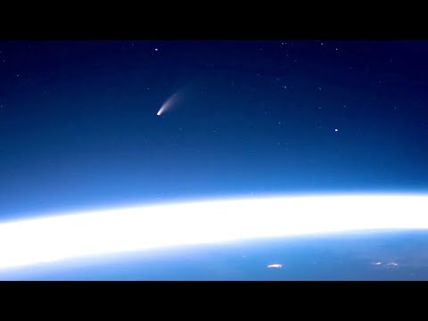 Comet NEOWISE C/2020 F3 from the Space Station
