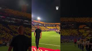 ¡Así el recibimiento al Primero, Último y Más Campeón de Nuevo León! 🐅