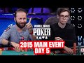 World series of poker main event 2015  day 5 with daniel negreanu  fedor holz