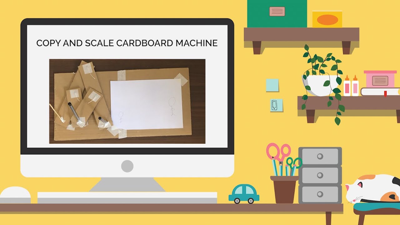 DIY Copy and Scale Cardboard Machine in 4 min! - YouTube