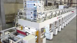 The world first 14 colors rotogravure printing machine USA