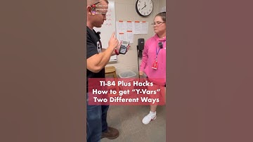 TI-84 Plus Tips and Tricks: How to get Y-Vars two different ways! #maths #teacher #tips #hacks