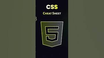 CSS CheatSheet #shorts #learnhtml5andcss3 #cheatsheet #webdesign #webdevelopment #coding #viral