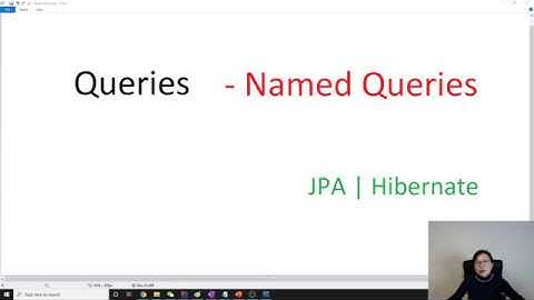 JPA Queries - Named Queries