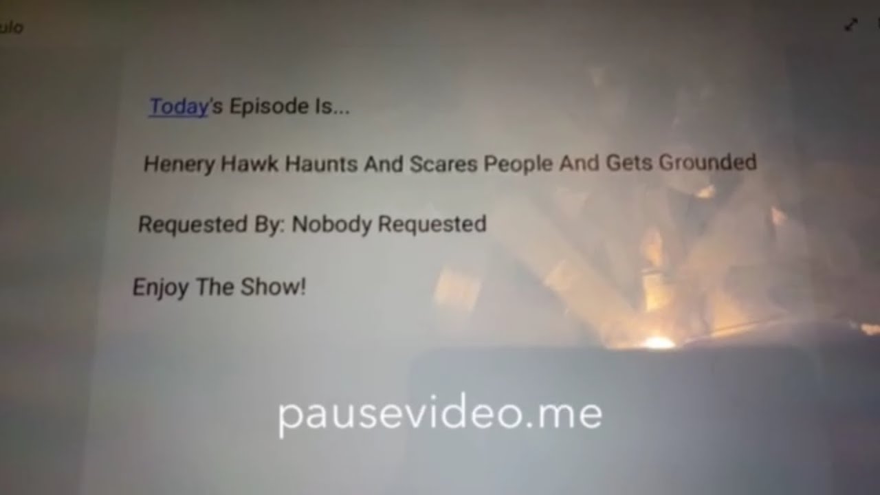 Henery Hawk Haunts And Scares People And Gets Grounded - YouTube