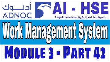 ADNOC WMS (English) Formal Risk Assessment FRA and Approval Protocol Module 3-Part 42 | AI HSE
