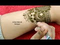 Latest Stylish Beautiful Bridal Mehndi Design for Hand || Arham Mehndi Designs