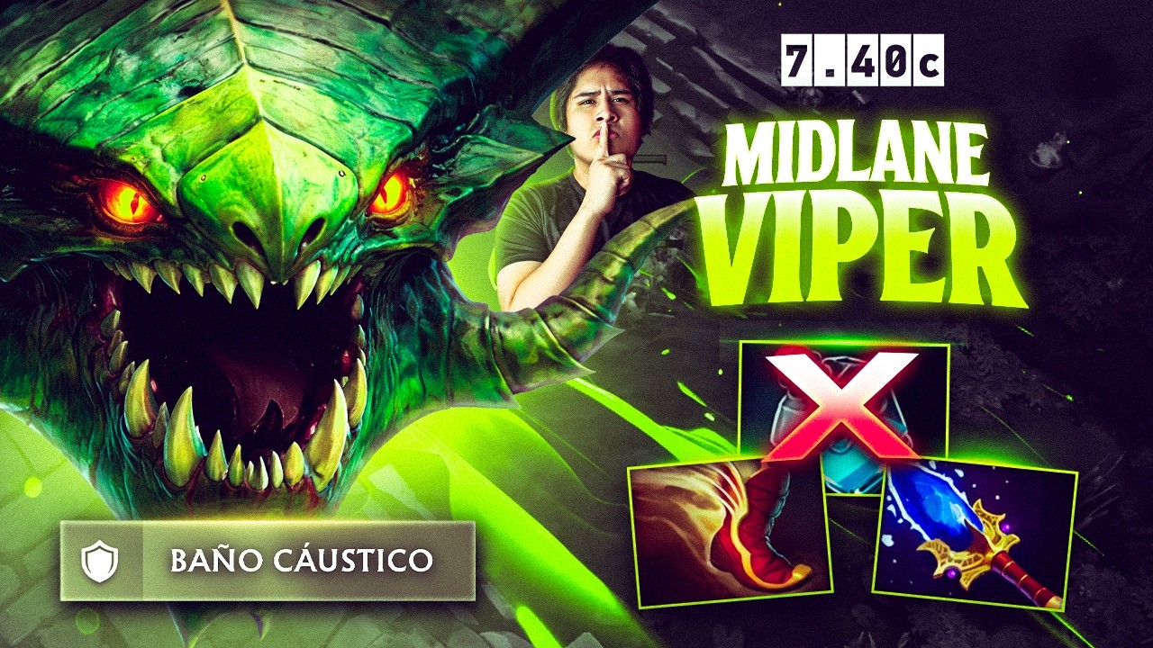 VIPER MID NO TIENE COUNTER 💀 | Nueva build SIN BOTELLA (Vuelven las guías) #dota2