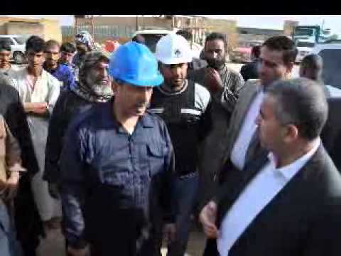 النائب الاول المهندس عباس العلياوي يزور احد المشاريع