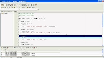 C Tutorial Kapitel 2 ~ Variablen Teil2~ C-HowTo