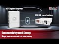 How to connect your bslbatt 48v solar battery to deye inverter