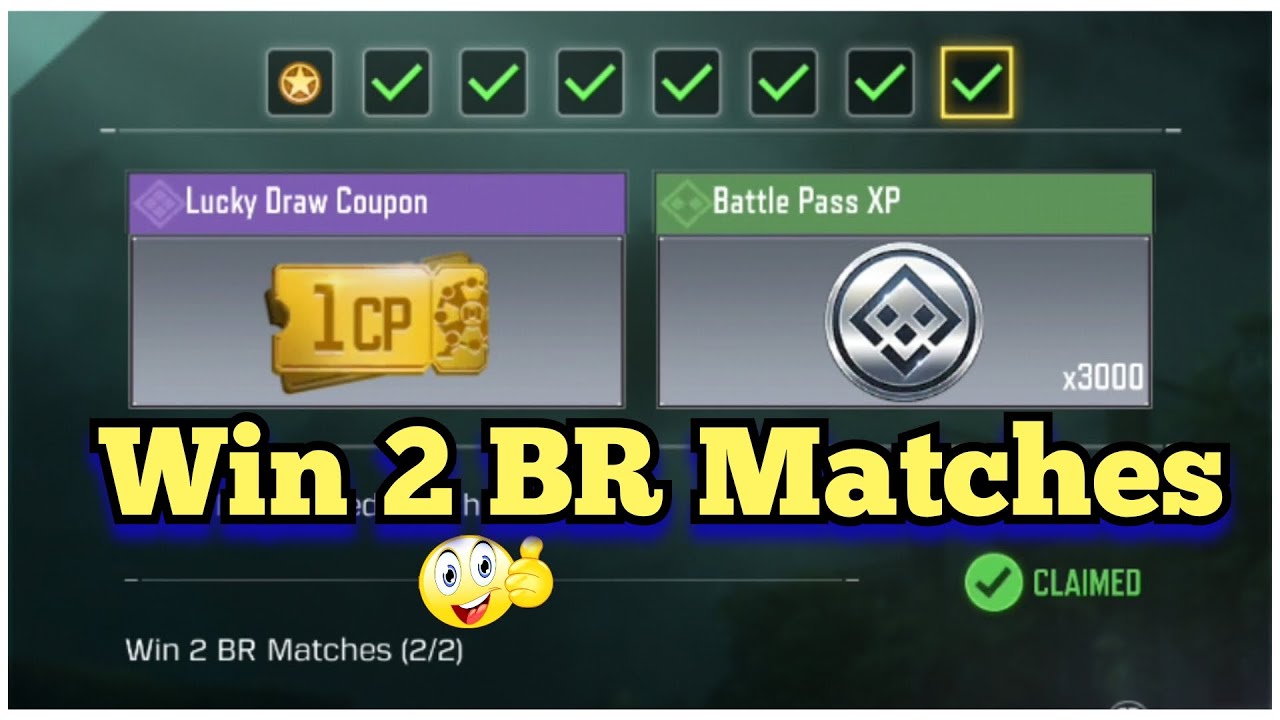 Call Of Duty Mobile Win 2 BR Matches Task Complete - YouTube